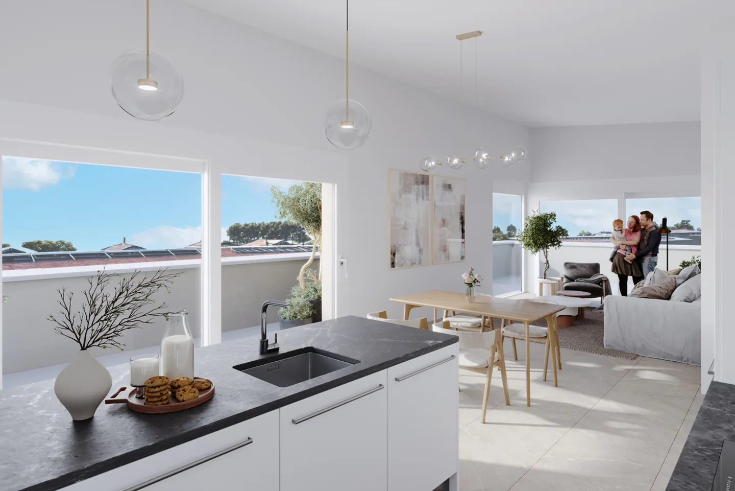 Im Herzen des Landeron: die Pfirsiche hinter der Kirche - Foto 1 von 5