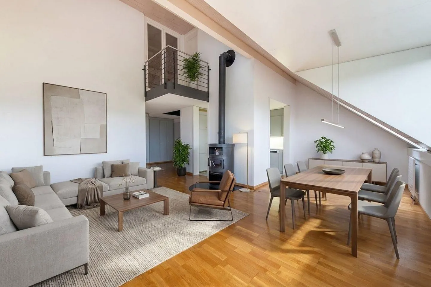 Duplex apartment with cozy fireplace & private washing machine - Photo 1 of 13