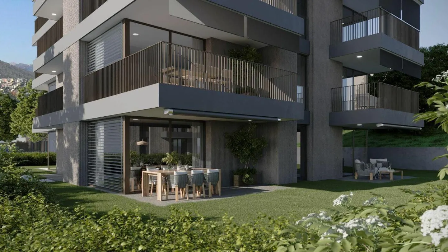 PREGASSONA - Residenza Parco Ceresio - nuovi appartamenti di 3,5 locali - Foto 7 di 11