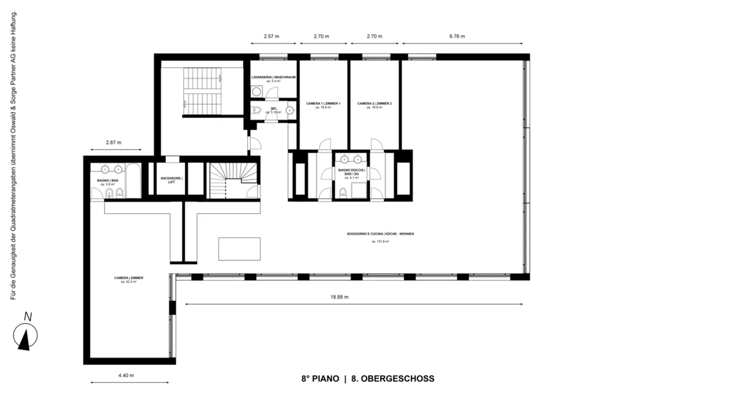 Attico moderno con vista panoramica |  Modernes Penthouse mit Weitb... - Foto 4 di 5