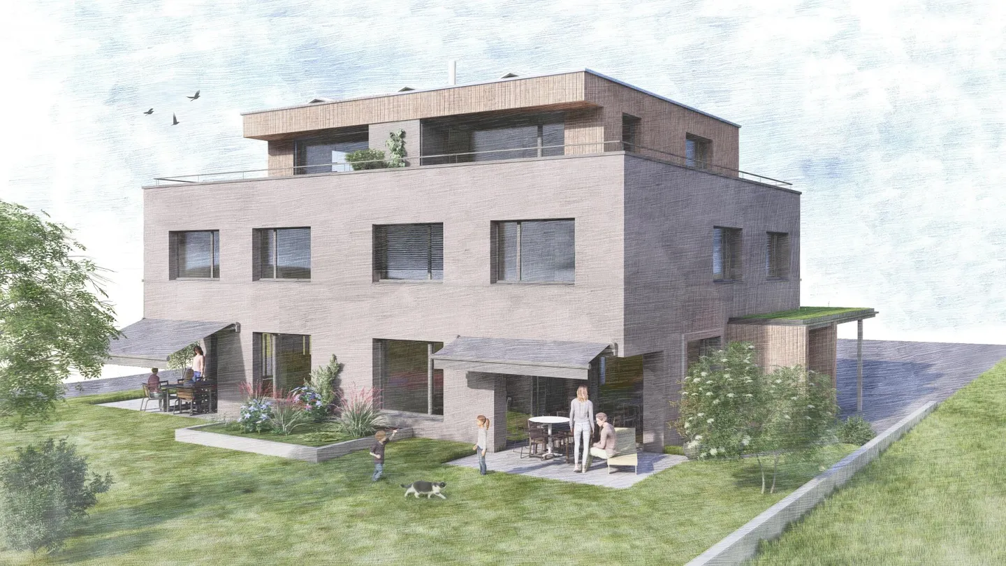 Ampia casa bifamiliare (nuova costruzione) in vendita con vista sul verde - Foto 1 di 13