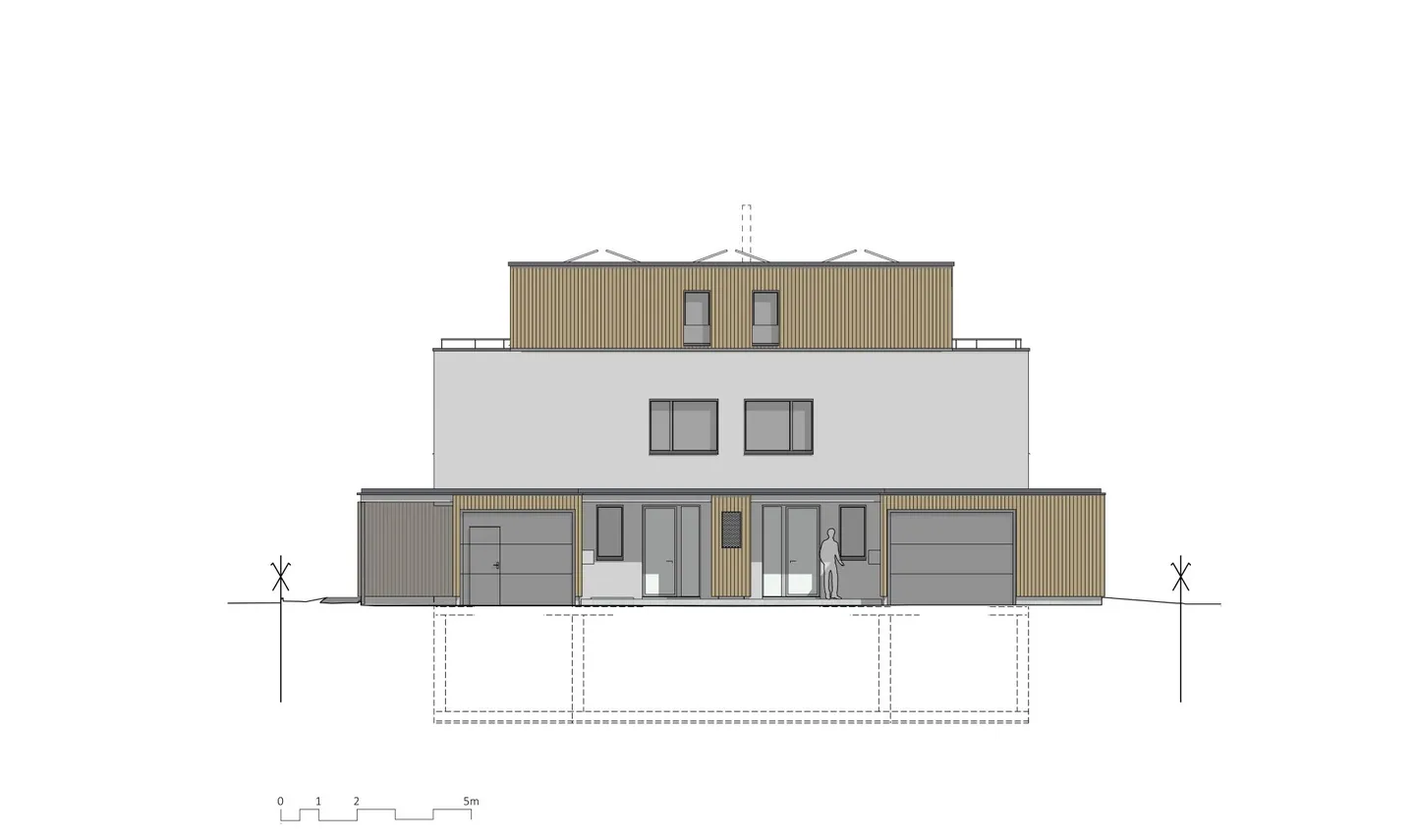 Ampia casa bifamiliare (nuova costruzione) in vendita con vista sul verde - Foto 4 di 13