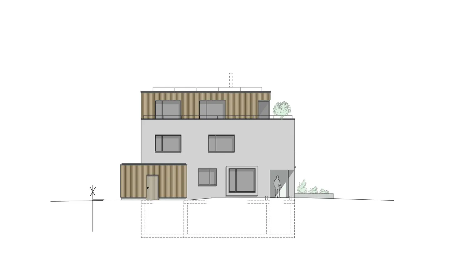 Ampia casa bifamiliare (nuova costruzione) in vendita con vista sul verde - Foto 7 di 13