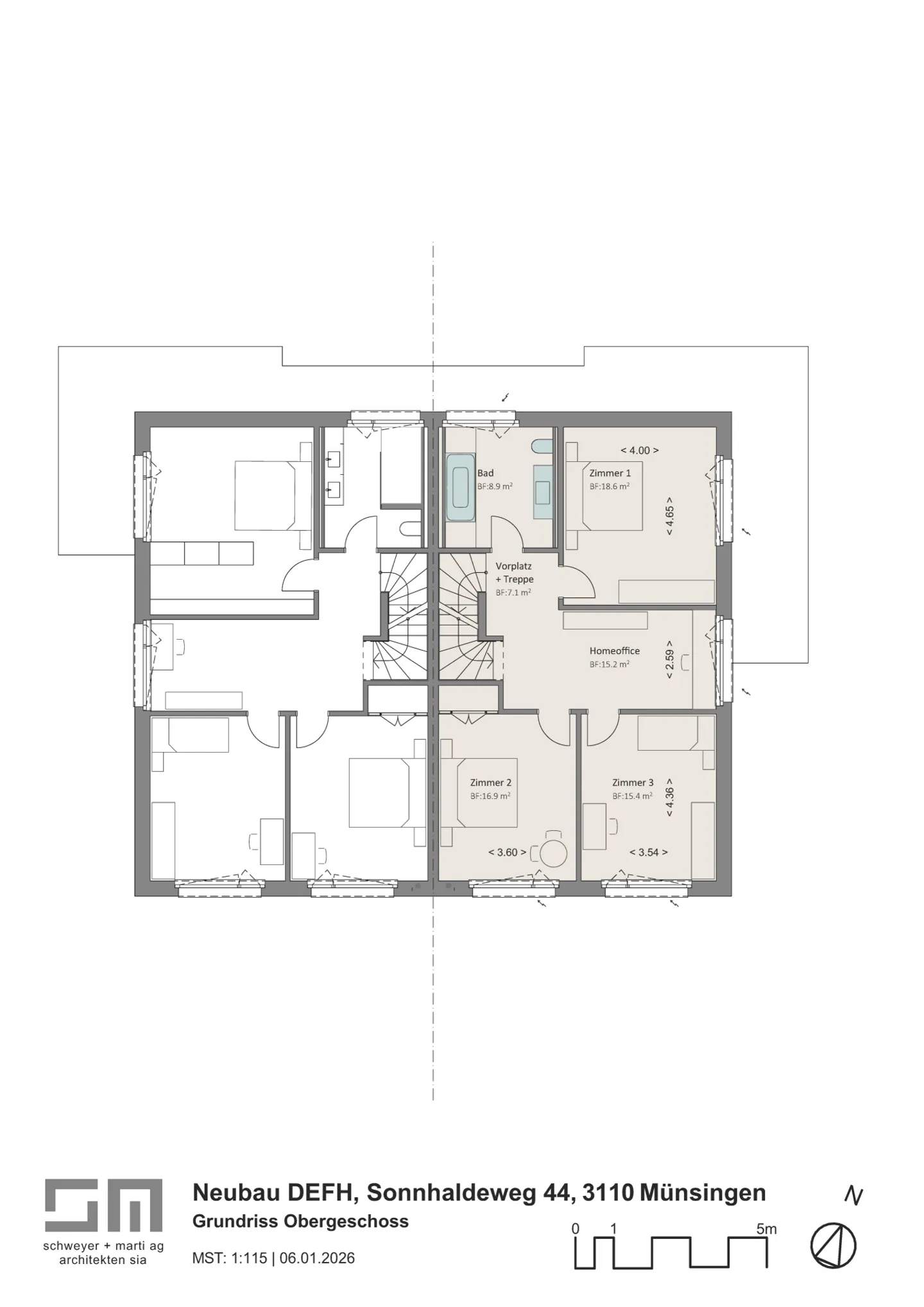 Ampia casa bifamiliare (nuova costruzione) in vendita con vista sul verde - Foto 10 di 13