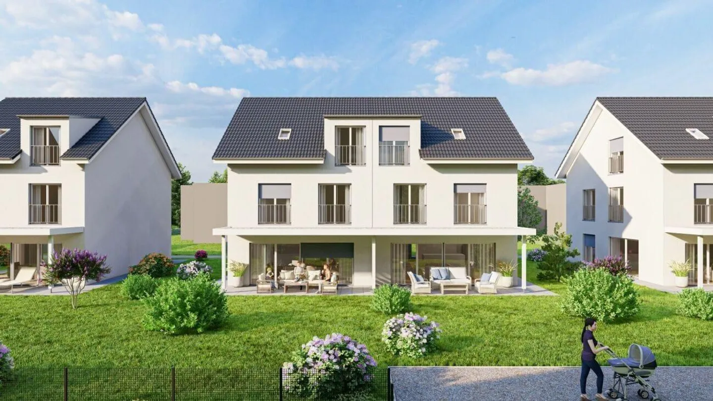 Newly built 6.5-room semi-detached house with garden in Saland - Photo 2 of 9