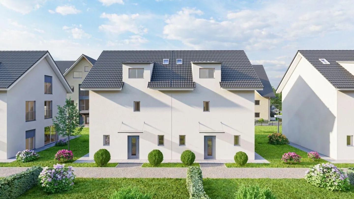 Newly built 6.5-room semi-detached house with garden in Saland - Photo 4 of 9