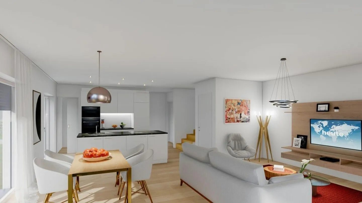 Newly built 6.5-room semi-detached house with garden in Saland - Photo 6 of 9
