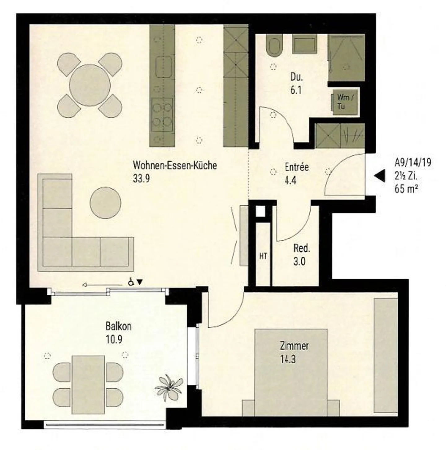 Appartamento 2.5 stanze a Zurigo - Foto 10 di 13