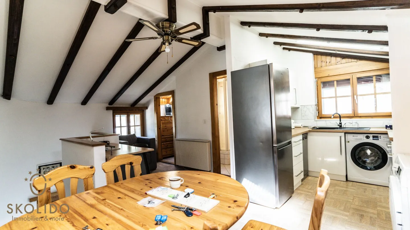 Accogliente appartamento per vacanze di 3 locali a Brigerbad all'ultimo piano - Foto 2 di 18