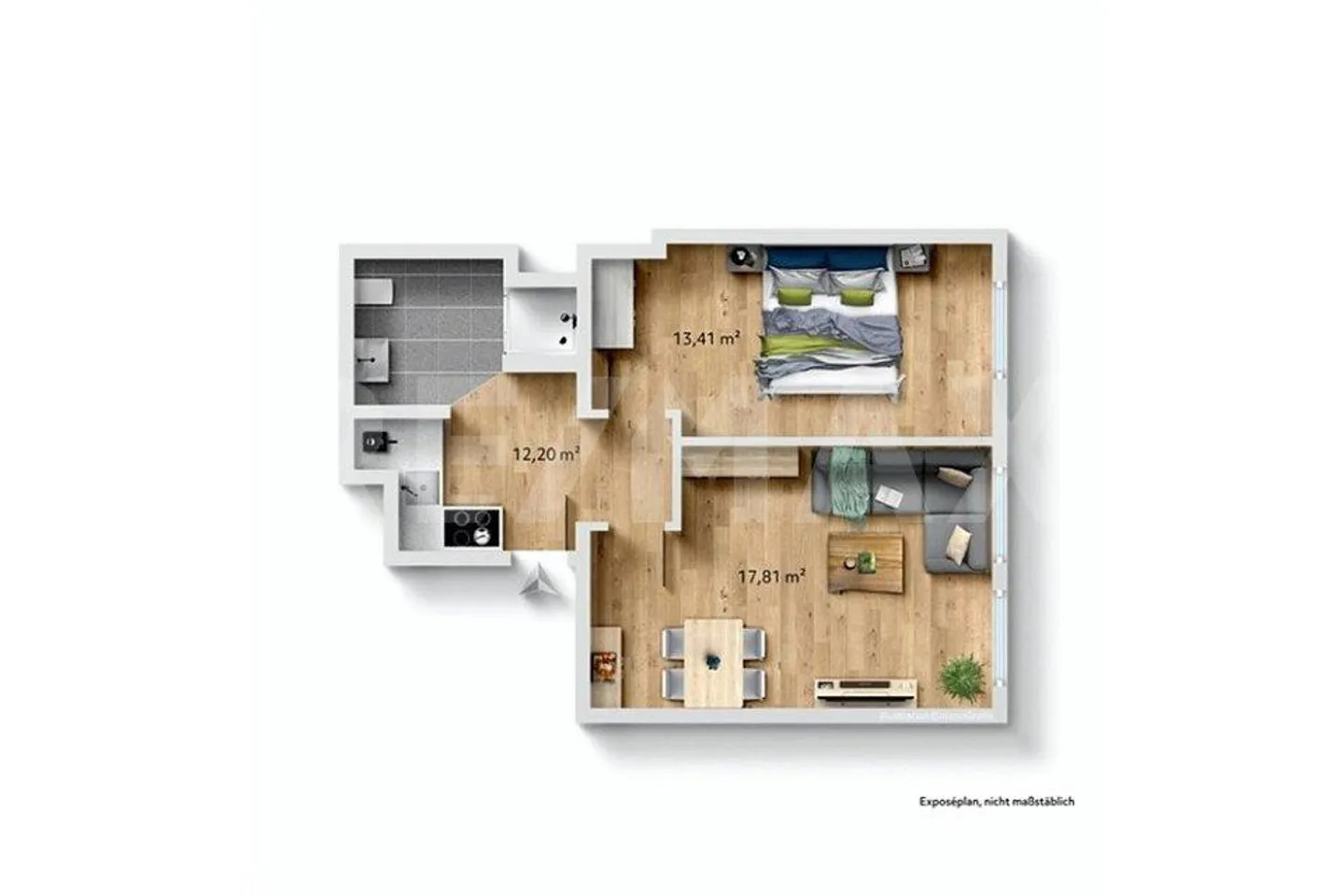 Appartement 2.5 pièces à Gelterkinden - Photo 7 sur 8