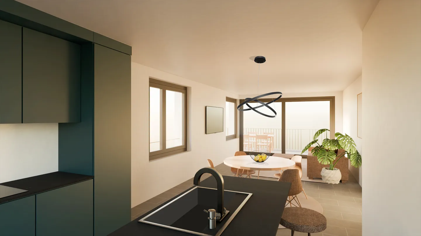 Balcon du ciel à Nax - Appartements principaux du studio à 4 pièces, début de la construction au printemps 2025 - Photo 2 sur 11