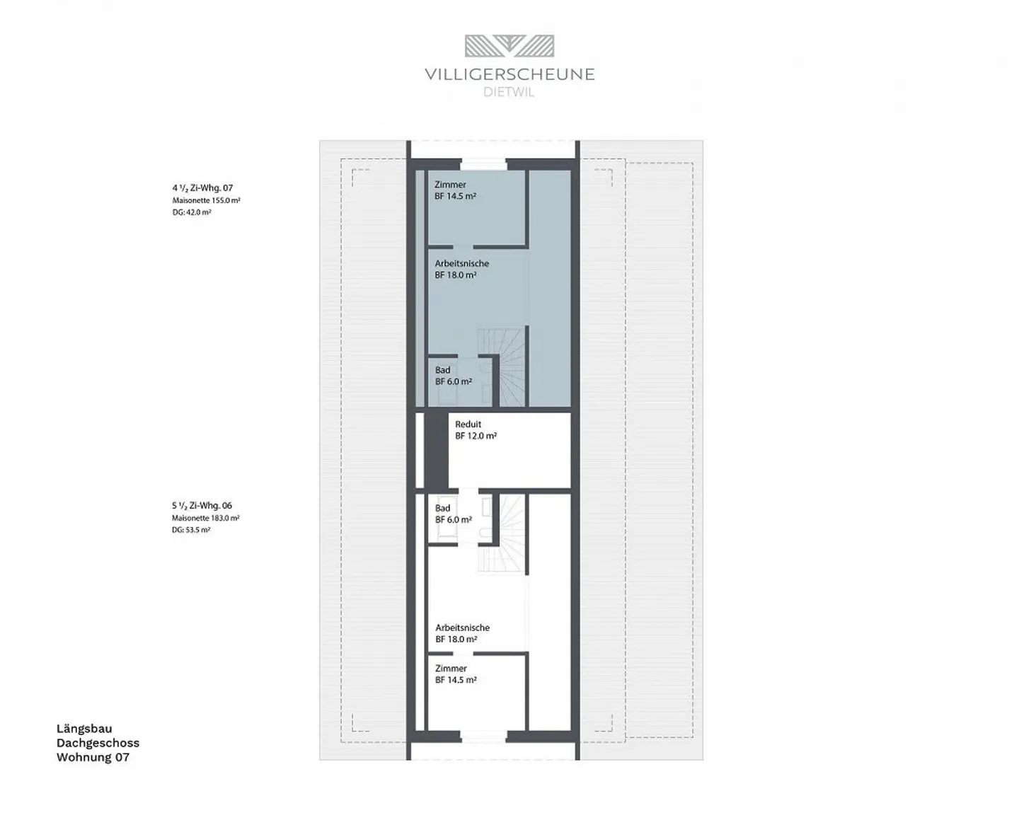 Villigerscheune 4.5 Room Attic Maisonette Apartment - Photo 9 of 10