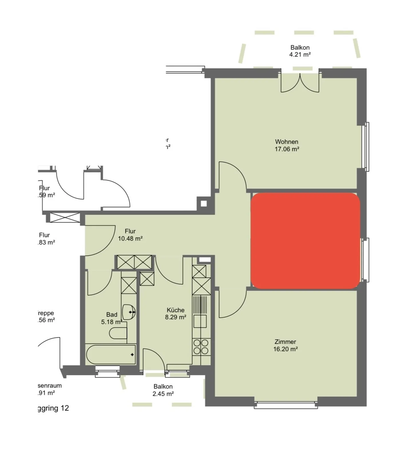 Möbliertes Apartment mit Bergsicht - Foto 7 von 7