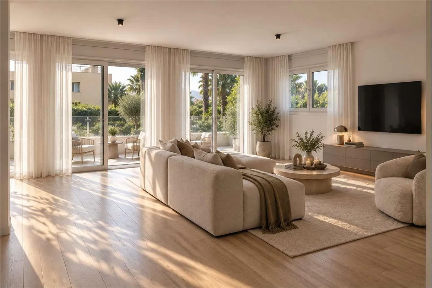 Elegant 3.5-room apartment with terrace and open view - Photo 5 of 9