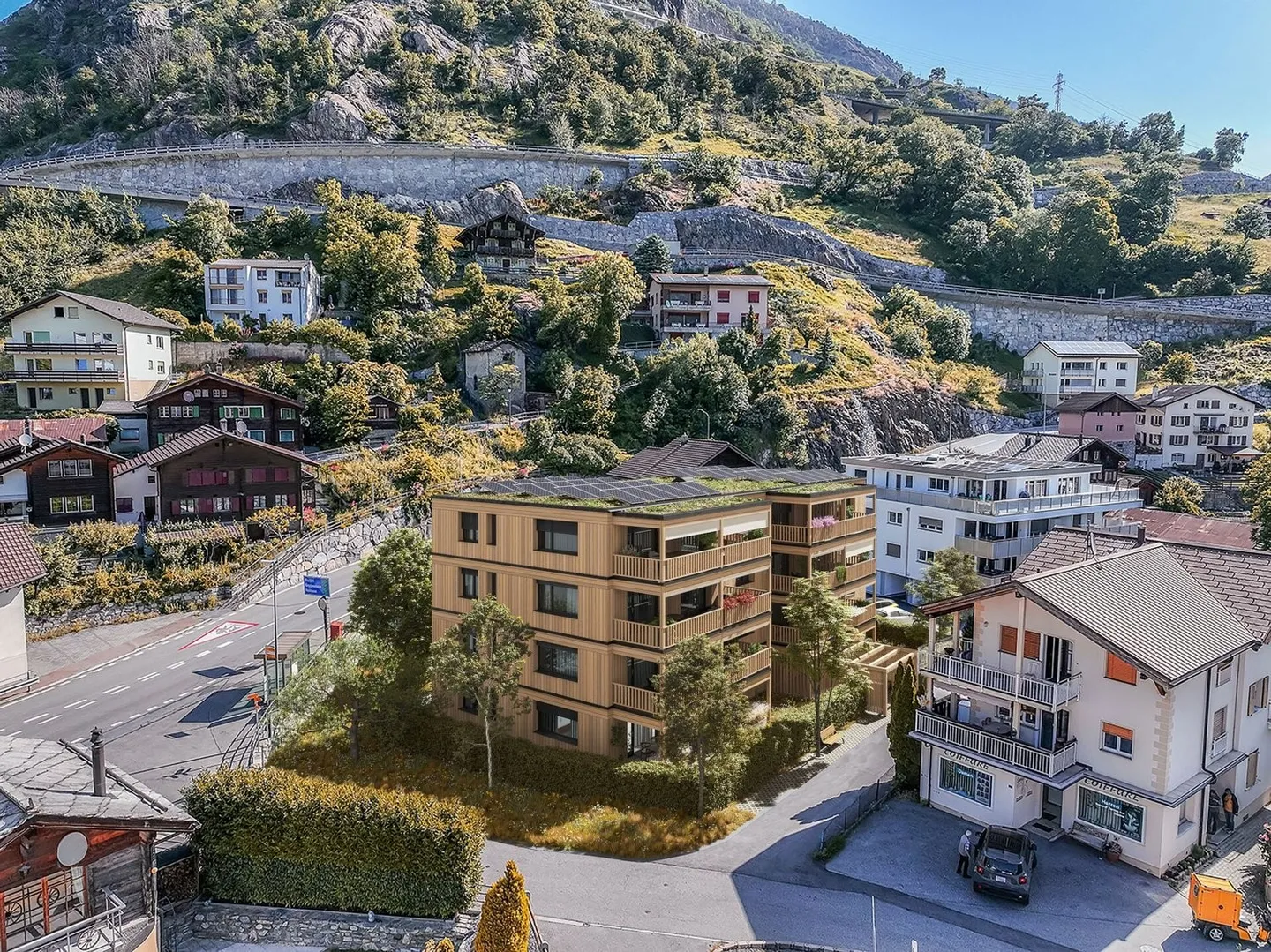 Aussergewöhnliche Attikawohnung in Steg - Foto 1 von 8