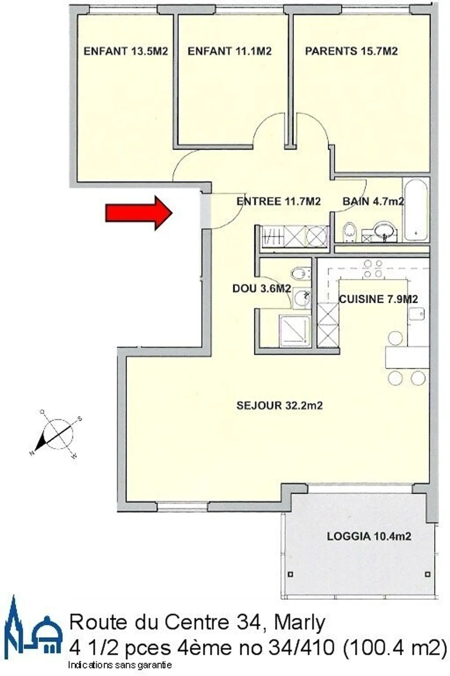 Charmantes 4,5 Zimmer in einem sehr familiären Viertel - Foto 10 von 11