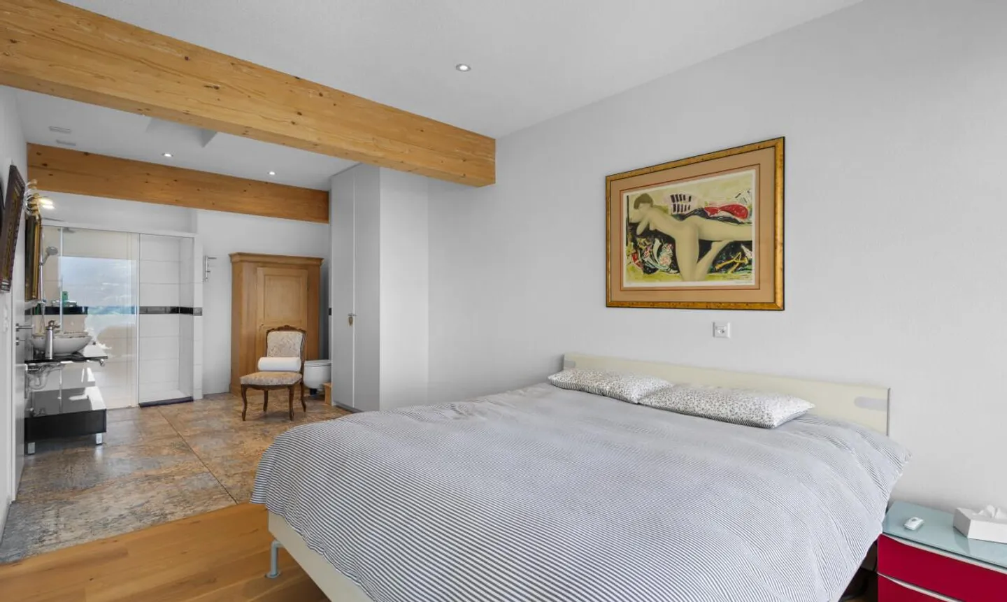 Außergewöhnliche Residenz: Obergeschoss mit Panoramablick auf die Alpen - Foto 7 von 11