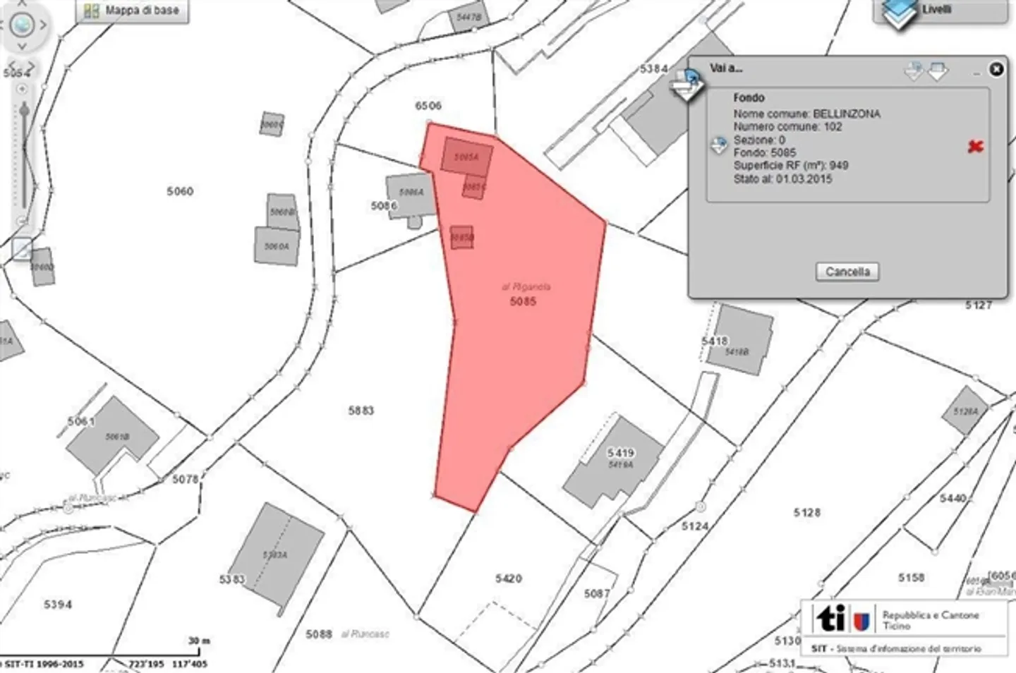 «Terreno edificabile di 949m2  Baulandgrundstück von 949m2» - Foto 1 di 9