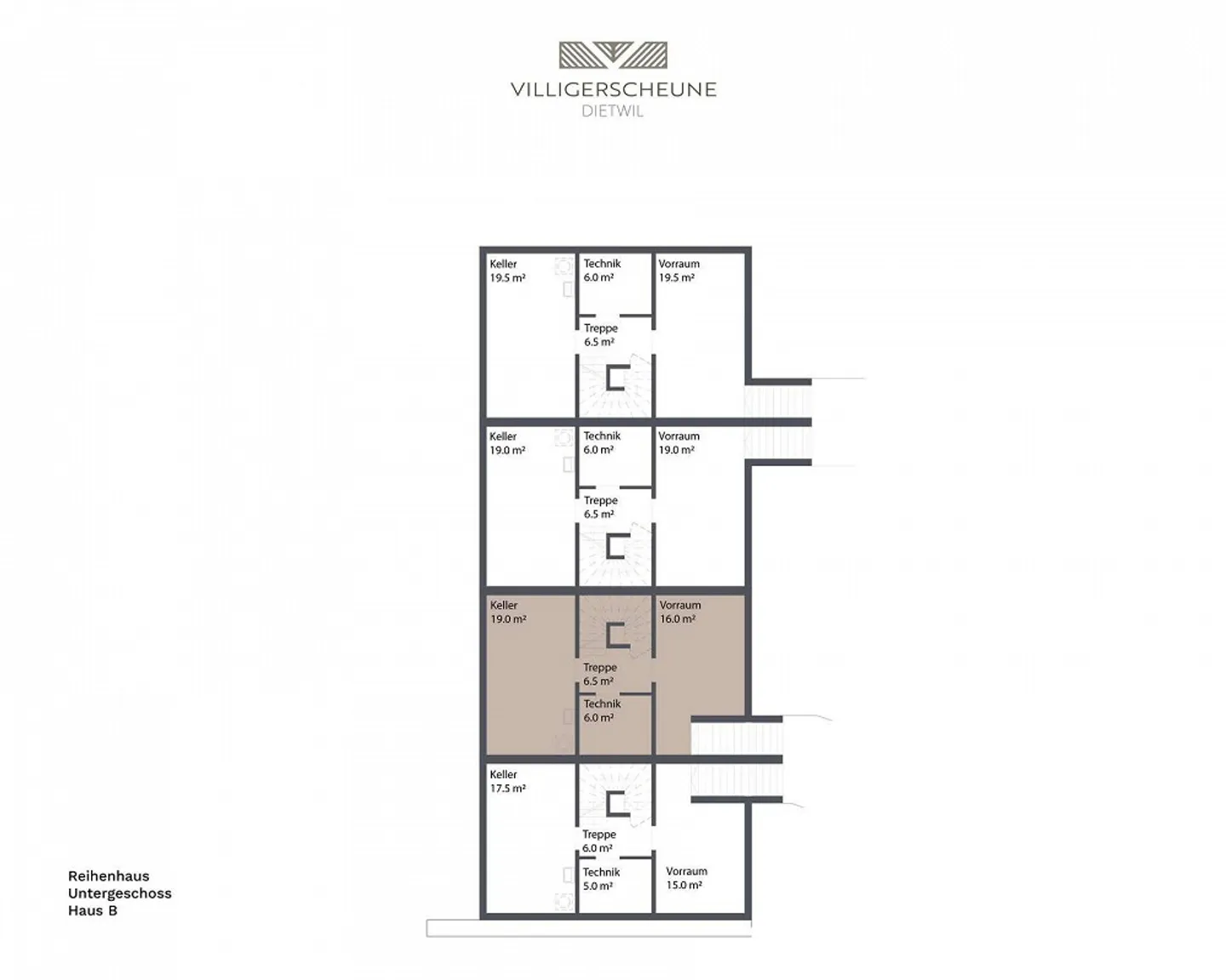 Villigerscheune 6.5 Room Middle Row House - South - Photo 12 of 13