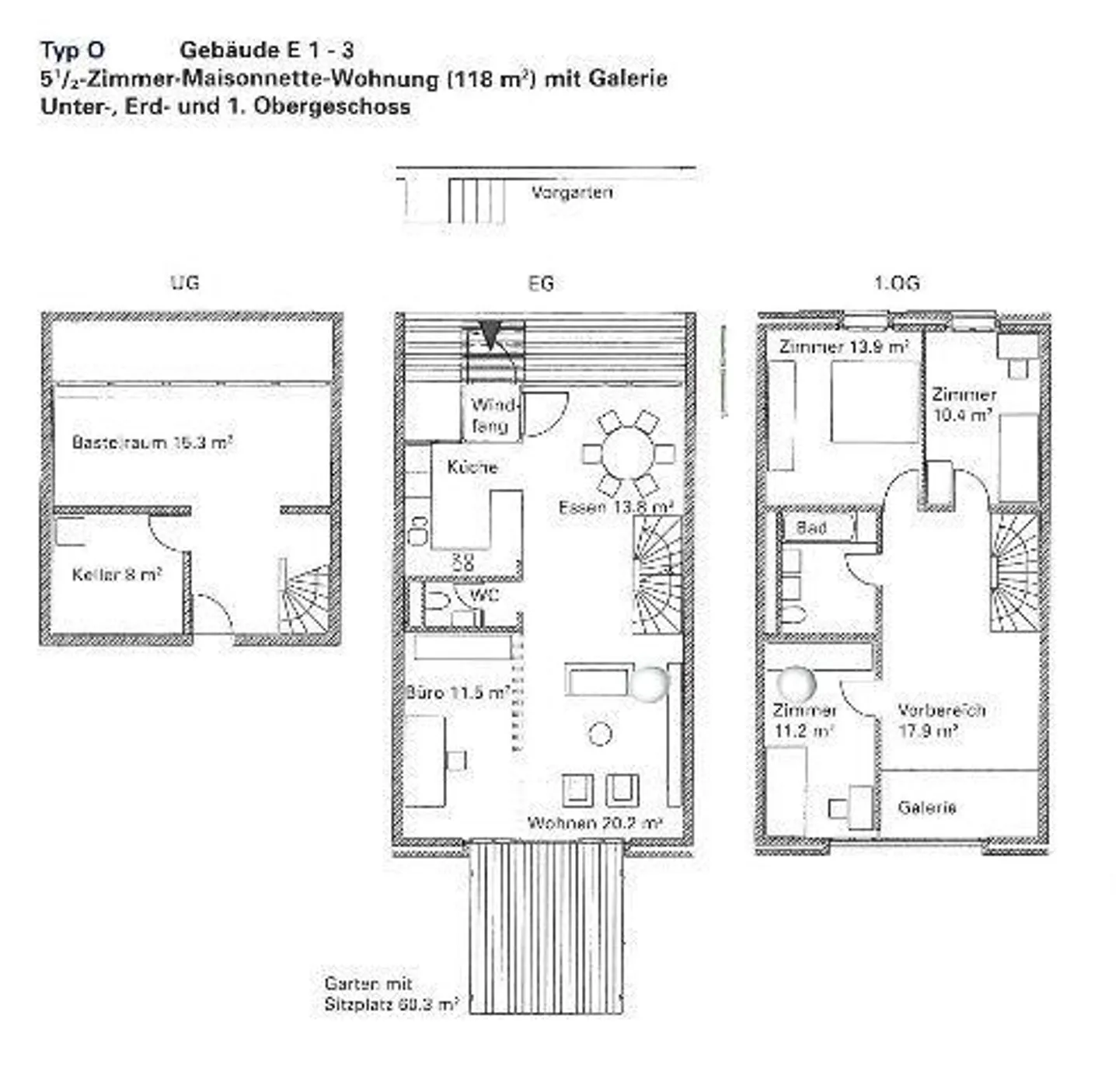 Moderne Maisonette mit Garten - Foto 9 von 9