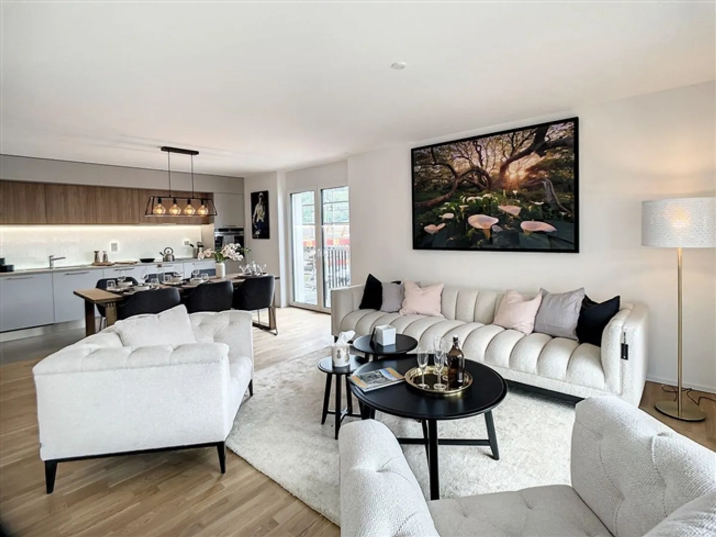 Appartement moderne de 3,5 pièces avec balcon - Photo 3 sur 8