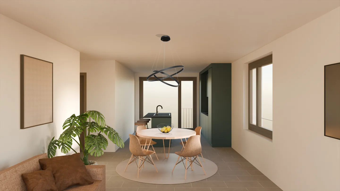 Nax - Attika 4,5 Zimmer - Balkon Himmel Variante E32 - Foto 4 von 8