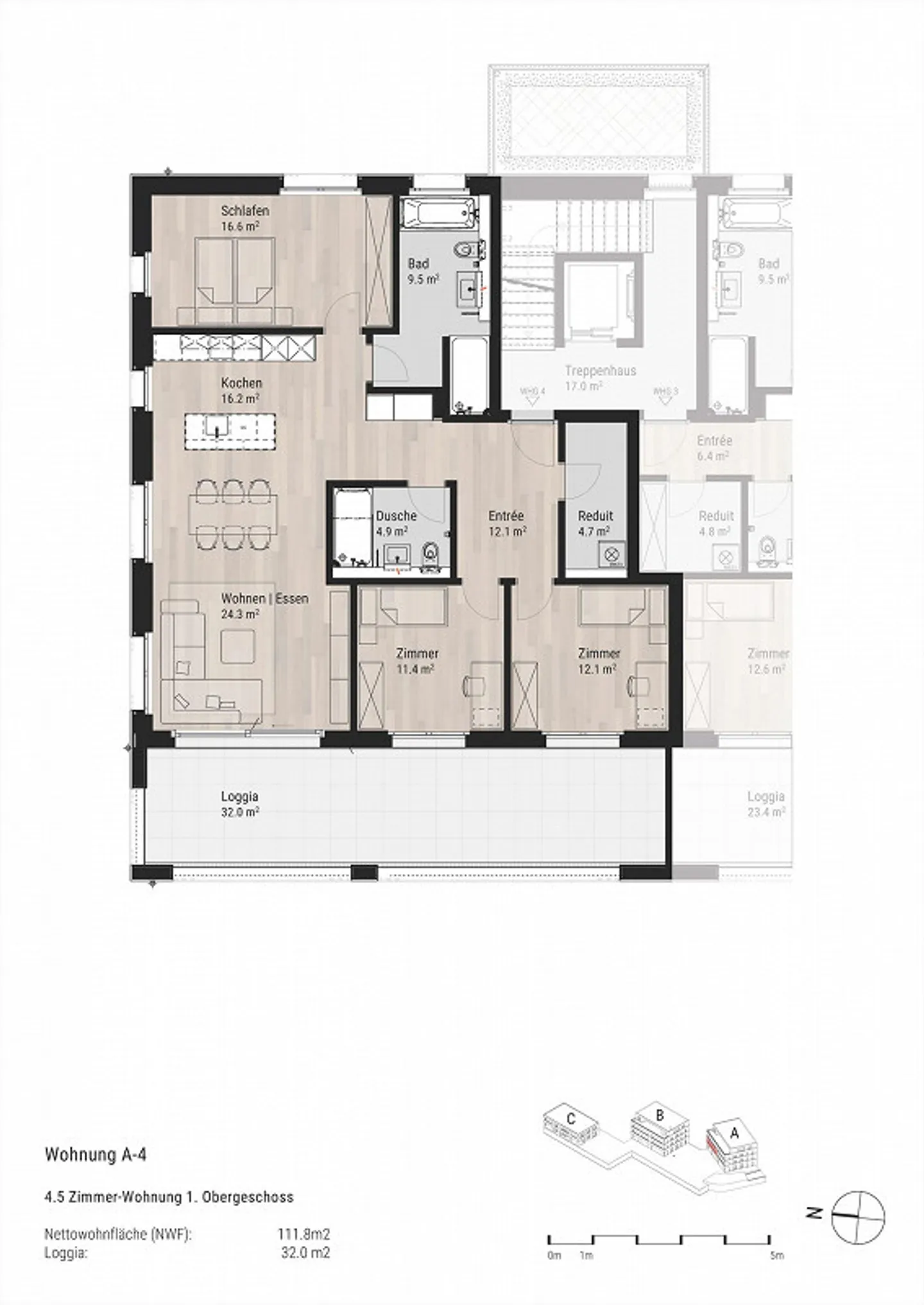 Modernes Apartment mit grossem Balkon - Foto 1 von 1