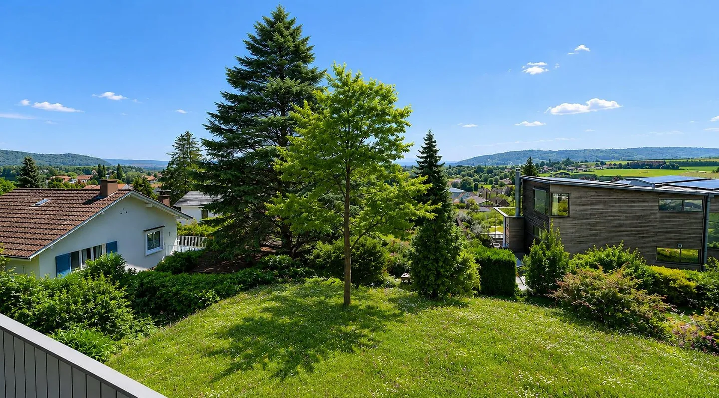 Appartement neuf 4.5 pièces avec vue dégagée & balcon de 15 m², Orpund - Photo 1 sur 9