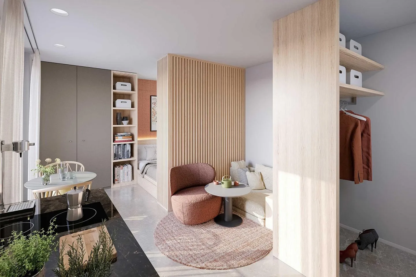 Newly built Saatlenstrasse Zurich - Your new furnished Tiny Apartment - Photo 4 of 5