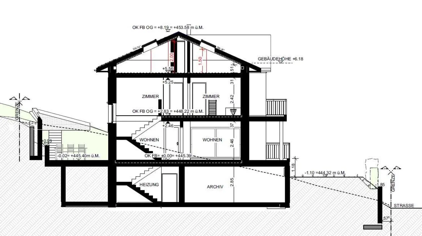 Zu vermieten in Mammern, angrenzend an Landwirtschaftszone, freistehendes 6½ Zi.-EFH mit Lift; Unverbaubarer Hanglage und Sicht auf See ! - Foto 8 von 16