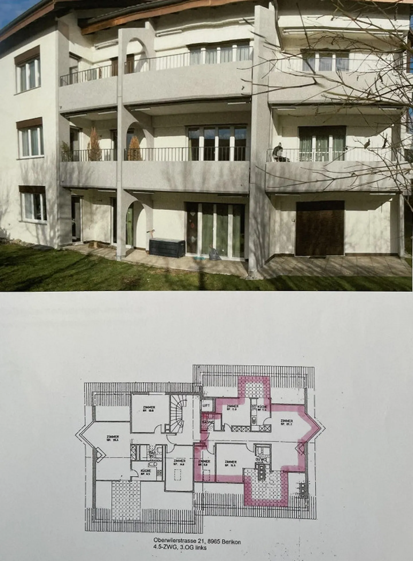 Appartement sous les combles lumineux de 4,5 pièces à Berikon - Photo 8 sur 8