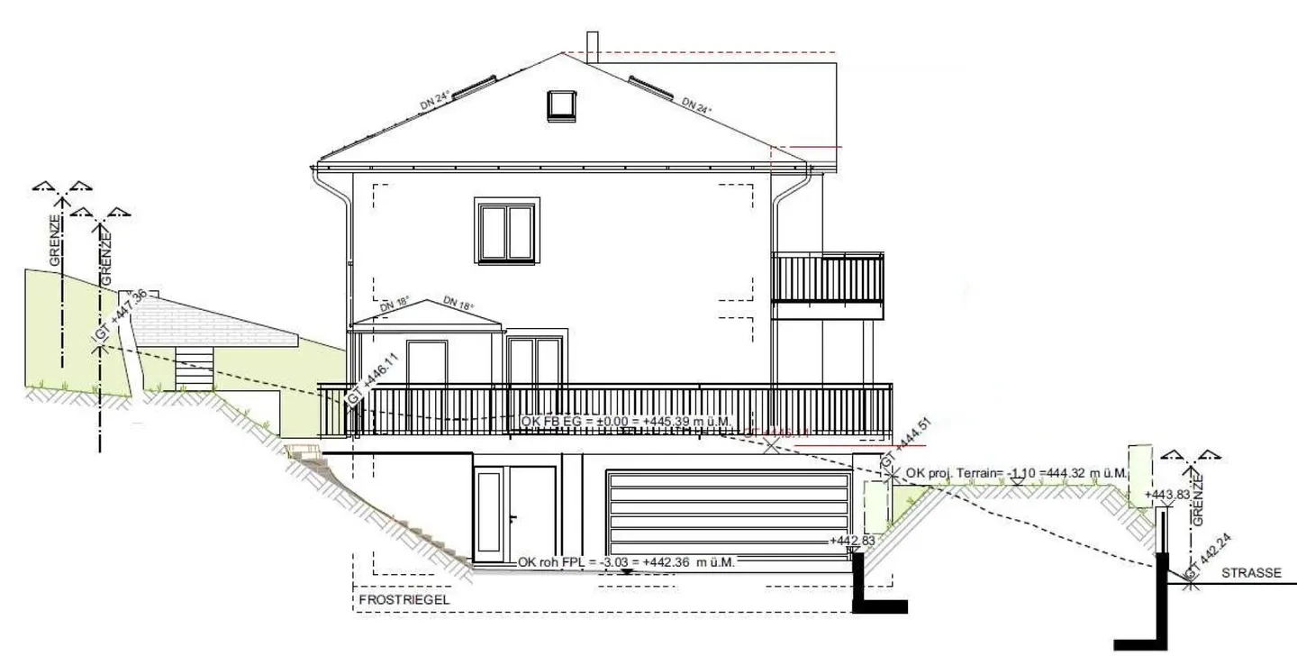 Zu vermieten in Mammern, angrenzend an Landwirtschaftszone, freistehendes 6½ Zi.-EFH mit Lift; Unverbaubarer Hanglage und Sicht auf See ! - Foto 10 von 16