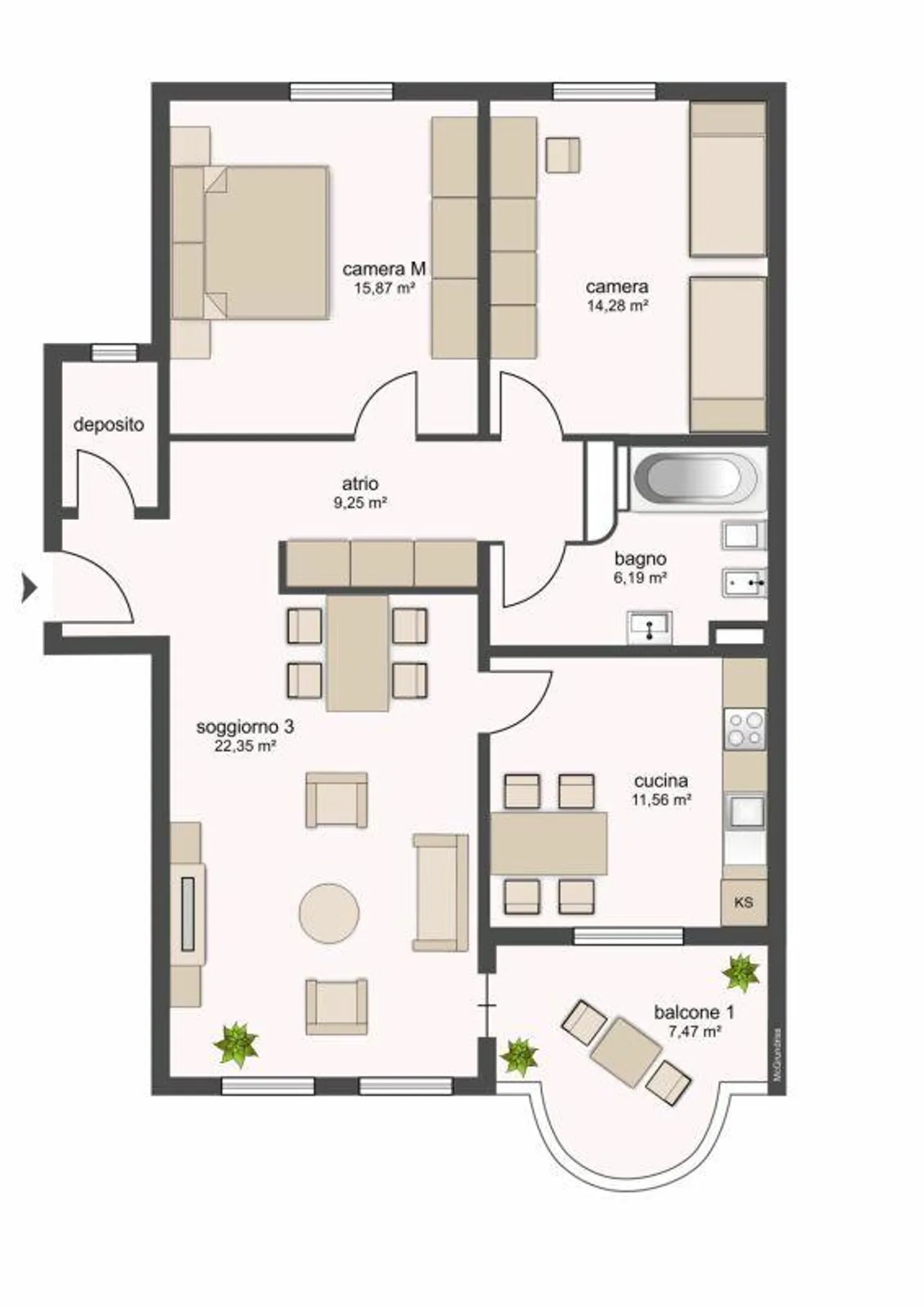 6200, Riazzino, Block B2, Apartment No. 341 - Photo 7 of 13