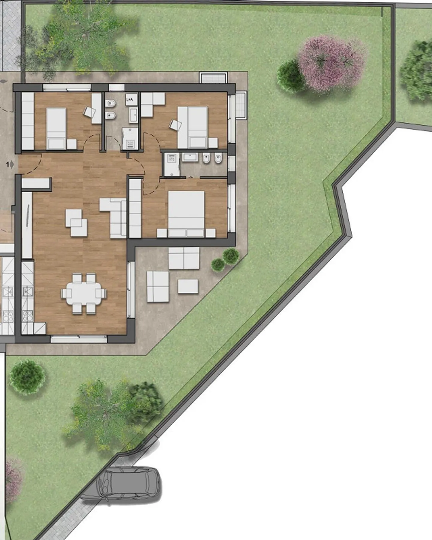 ESCLUSIVO 4.5 LOCALI DI NUOVA COSTRUZIONE CON GIARDINO - Foto 12 di 12