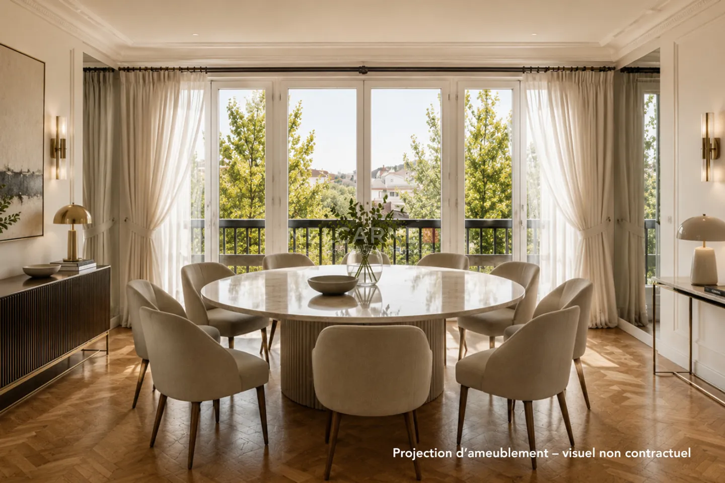 Exklusivität - 12-Zimmer-Wohnung in hoher Etage - Foto 3 von 8
