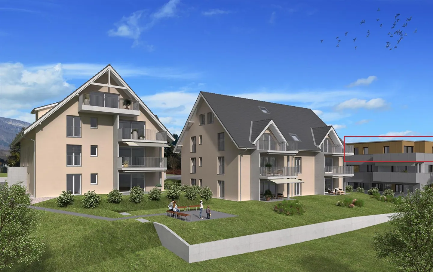 Appartamento attico di 4,5 stanze di alta qualità e soleggiato con terrazza - Foto 1 di 11