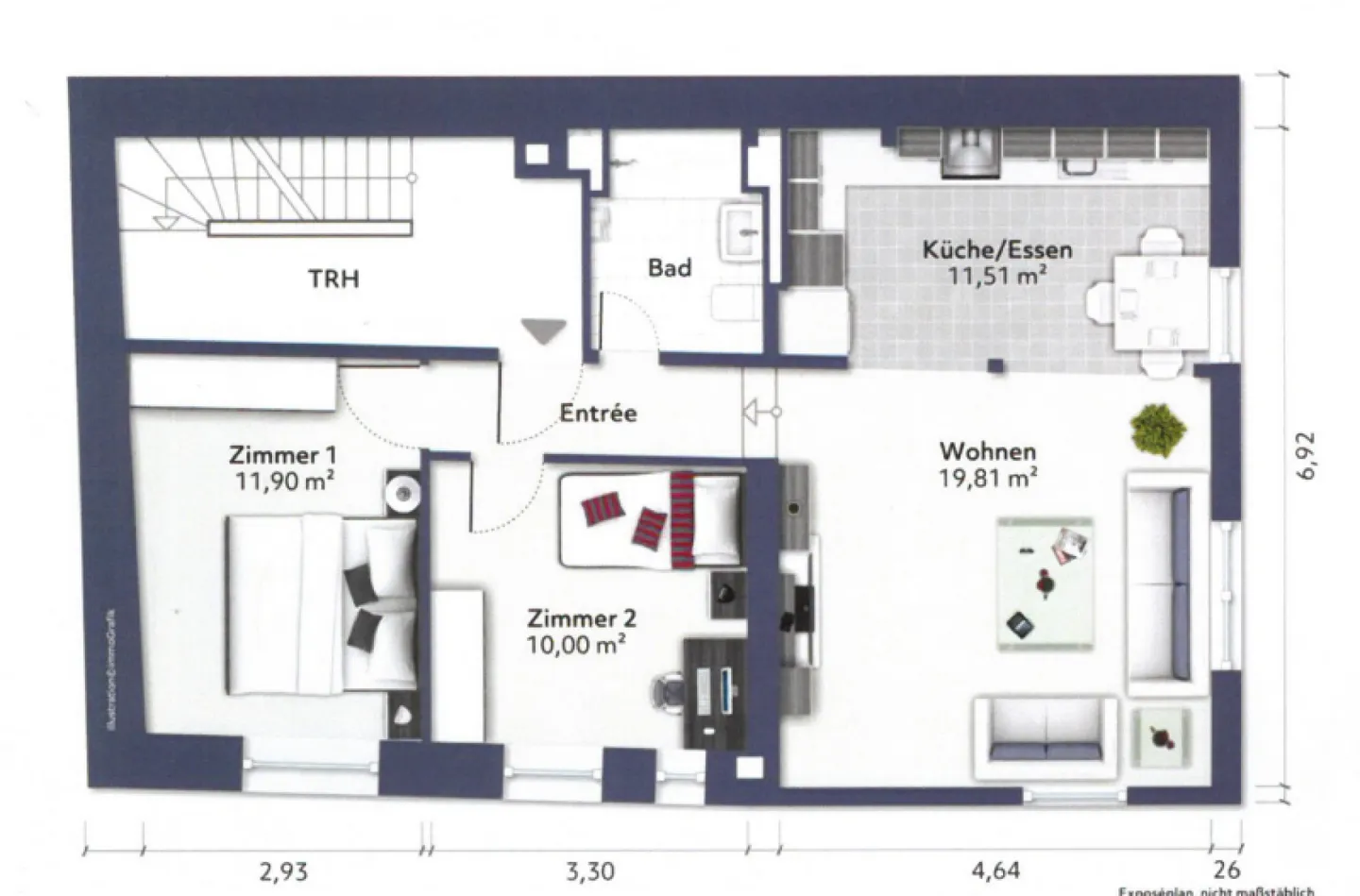 Appartement 3.0 pièces au cœur de la vieille ville de Zofingen - Photo 8 sur 8