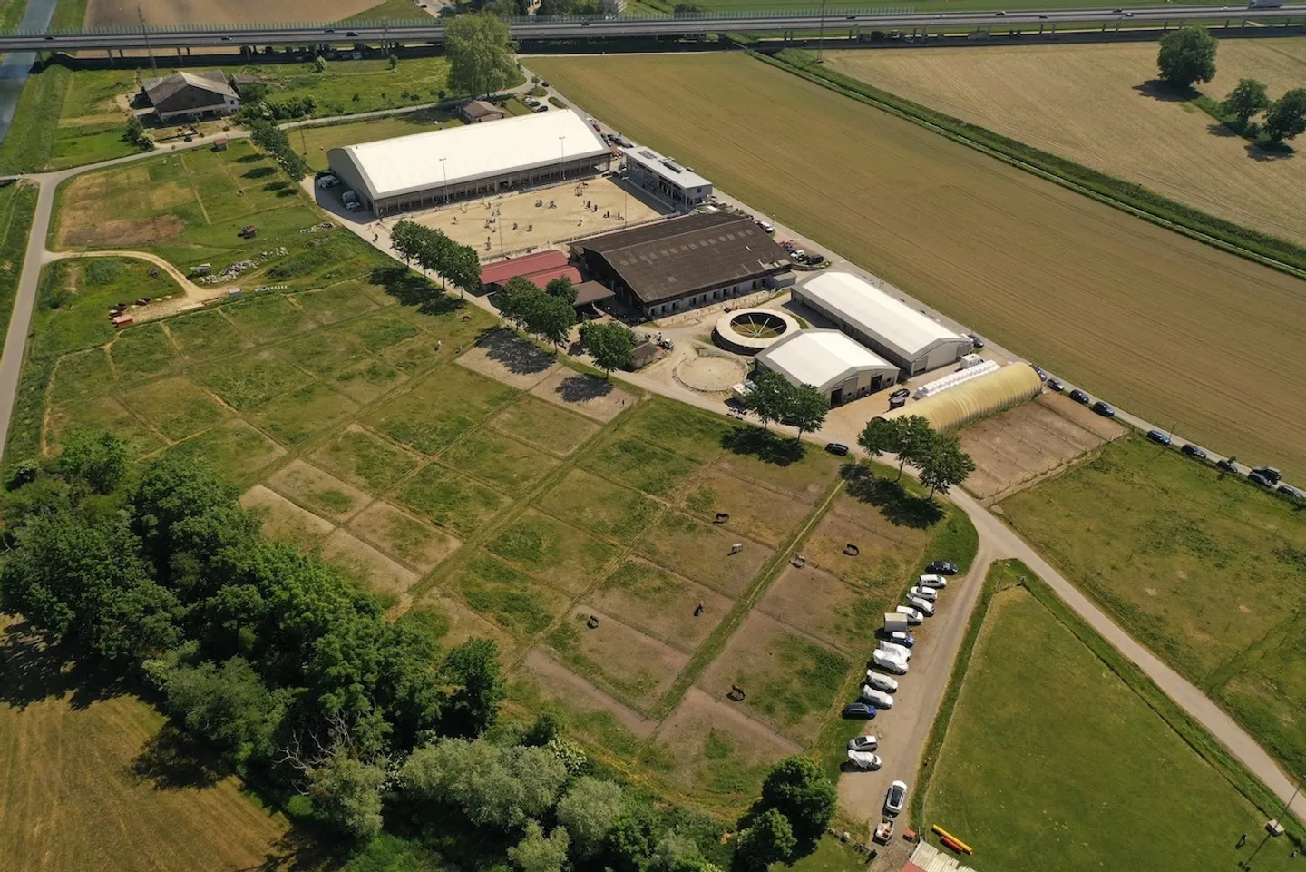 Centro Equestre di Yverdon: 110 box, scuole di equitazione, alloggi - Foto 2 di 8