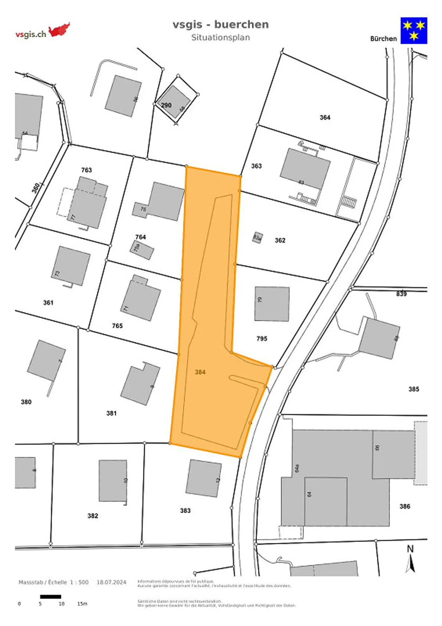 Parkplatz in Bürchen Ferienhauszone - Foto 6 von 7