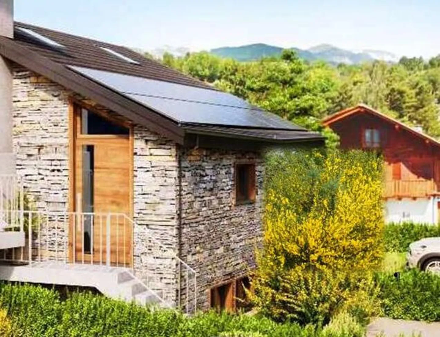 Ökologisches Dorfhaus mit Garten, im Bau - Foto 2 von 12