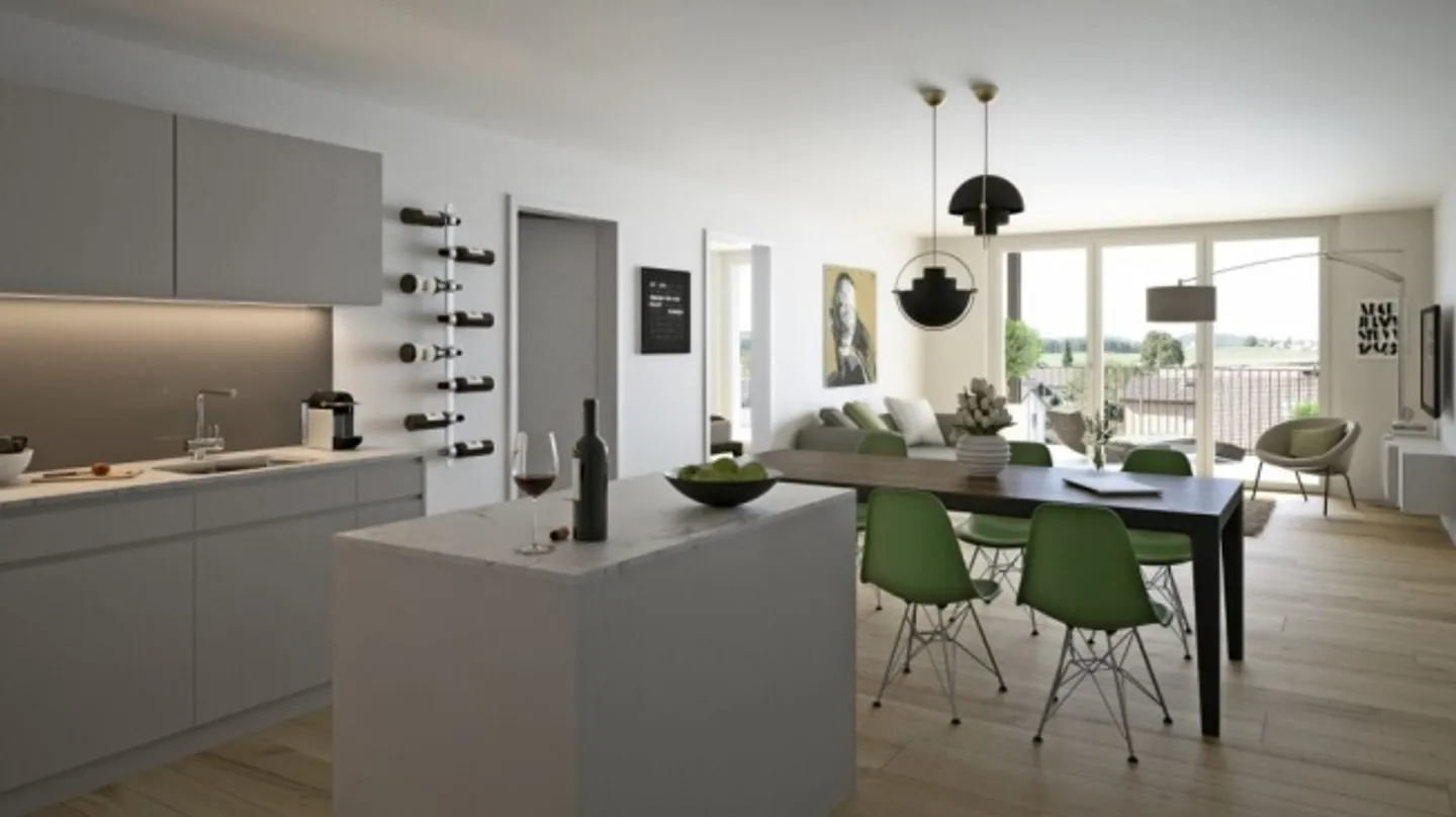 4.5-Room Garden Apartment with Minergie in Biberist - Photo 4 of 7