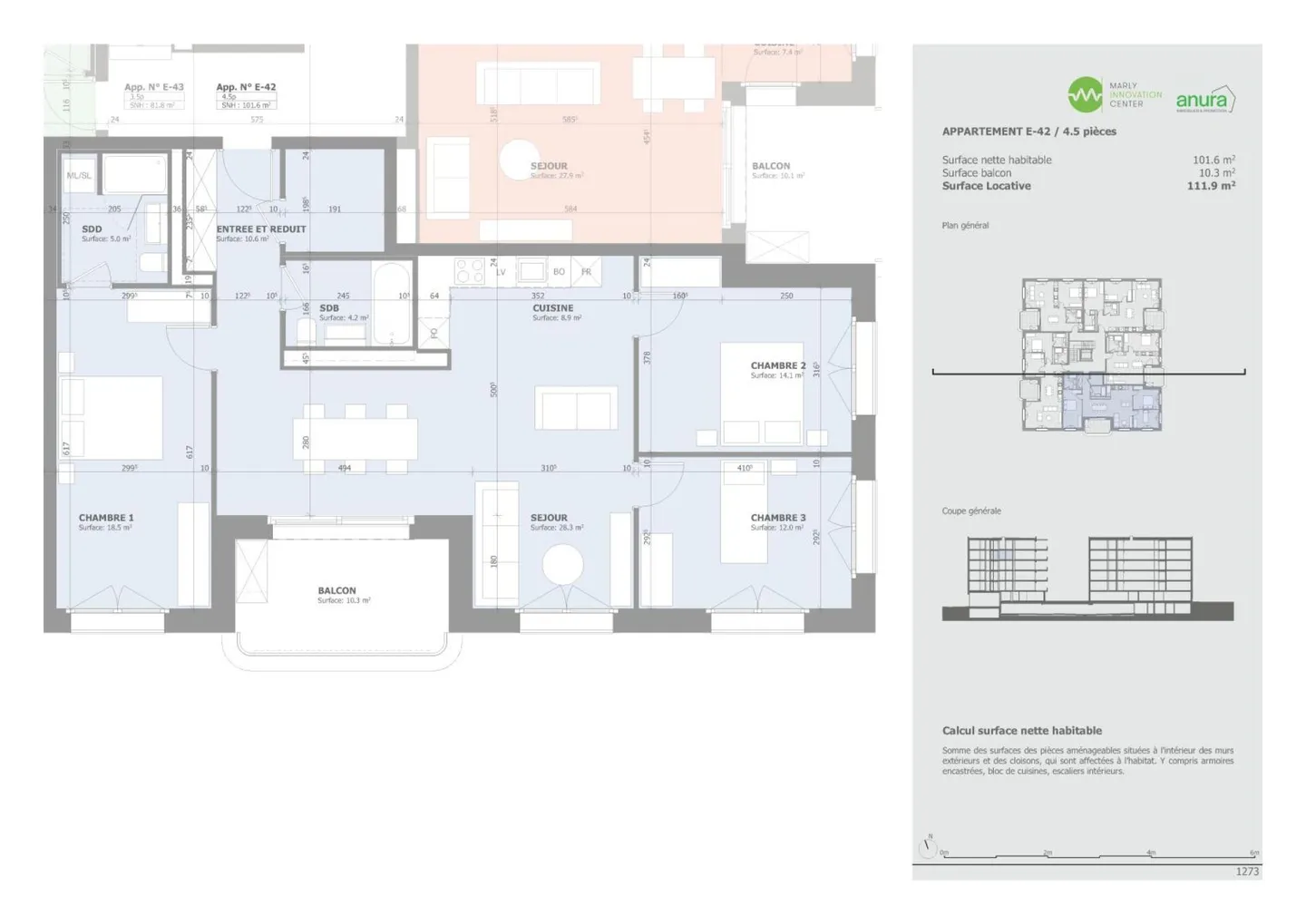 Appartement de Luxe dans l'Écoquartier - Photo 13 sur 15