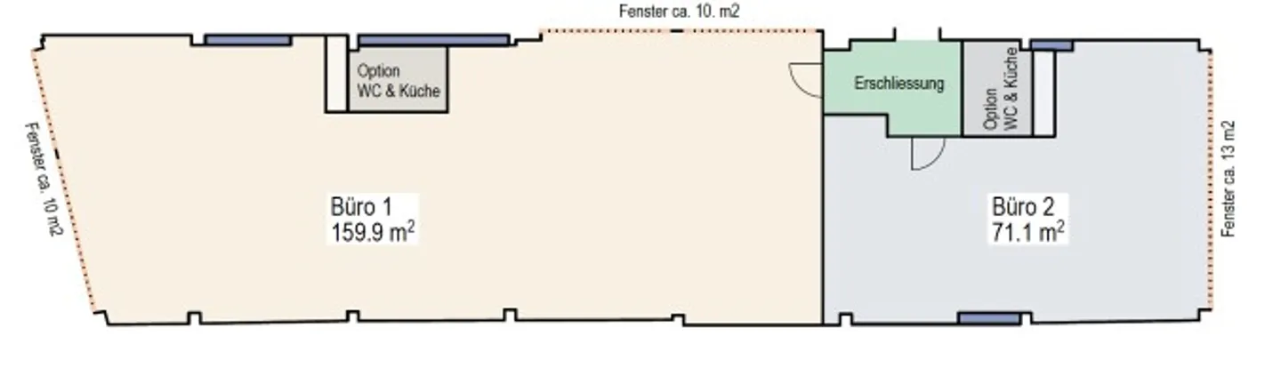 Spazio per ufficio o studio flessibile (71 – 160 m²) in posizione centrale - Foto 8 di 9