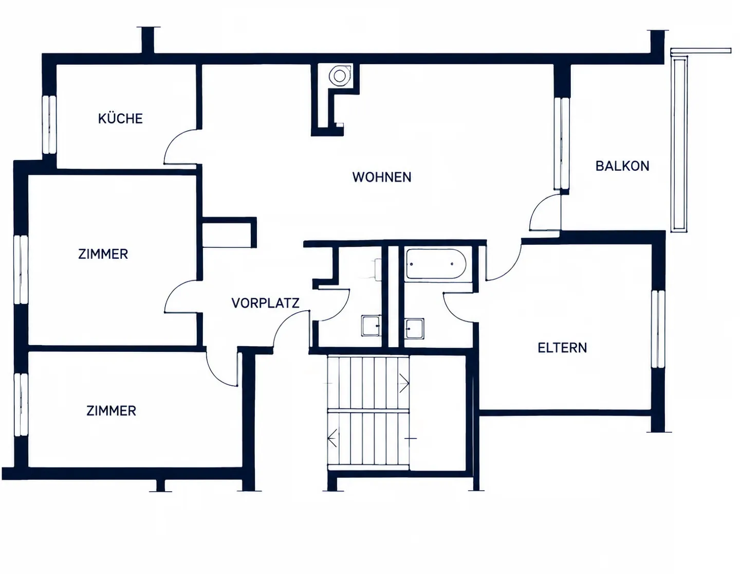 Grosszügige 4-Zimmer-Wohnung mit Cheminée - Foto 12 von 12