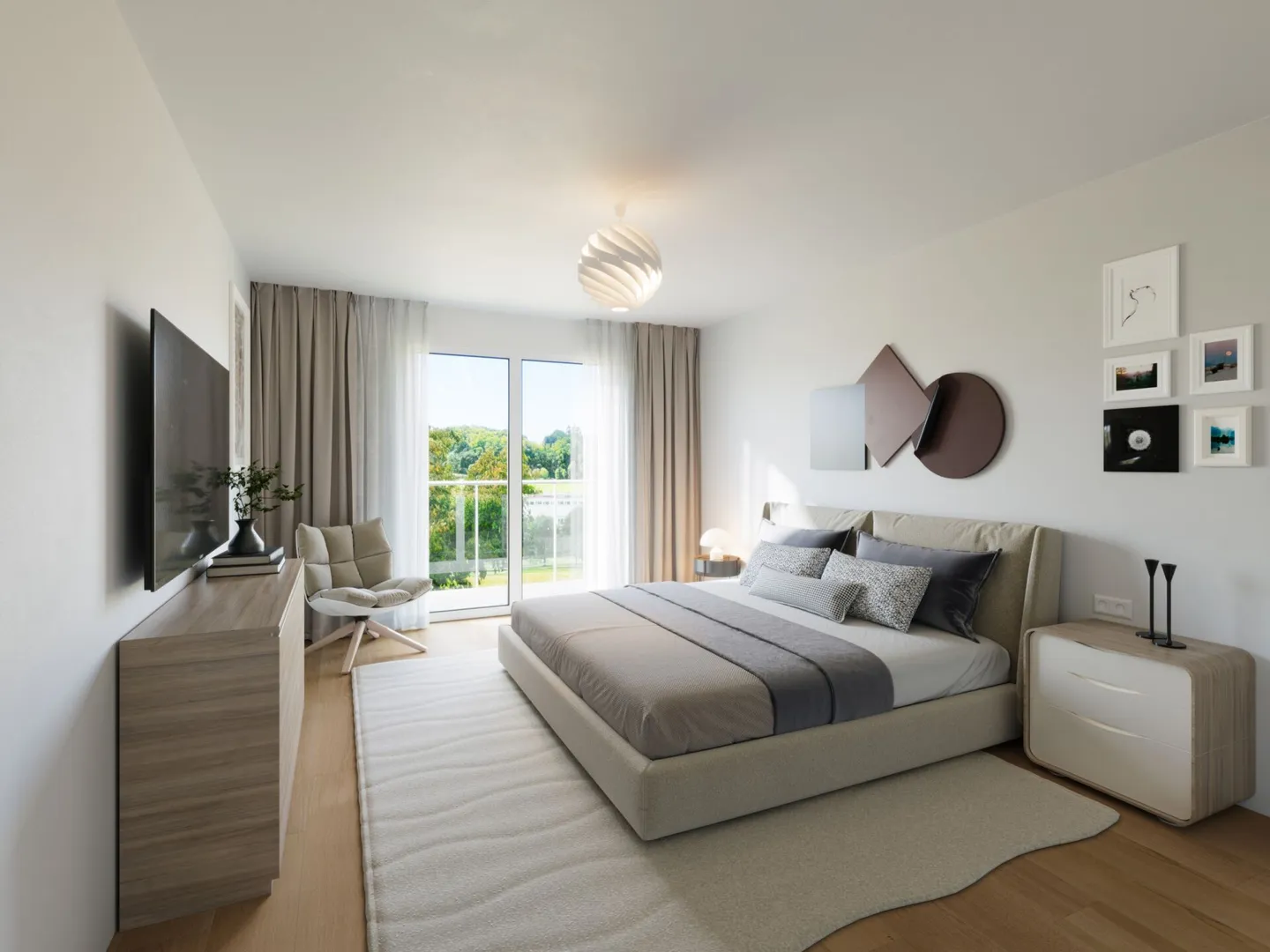 Modernes Doppelhaus in Gampelen - Foto 6 von 8