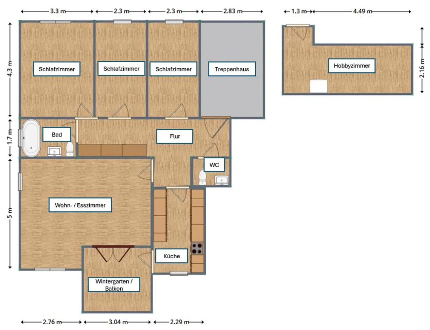 Appartamento di 4,5 stanze - Foto 5 di 5