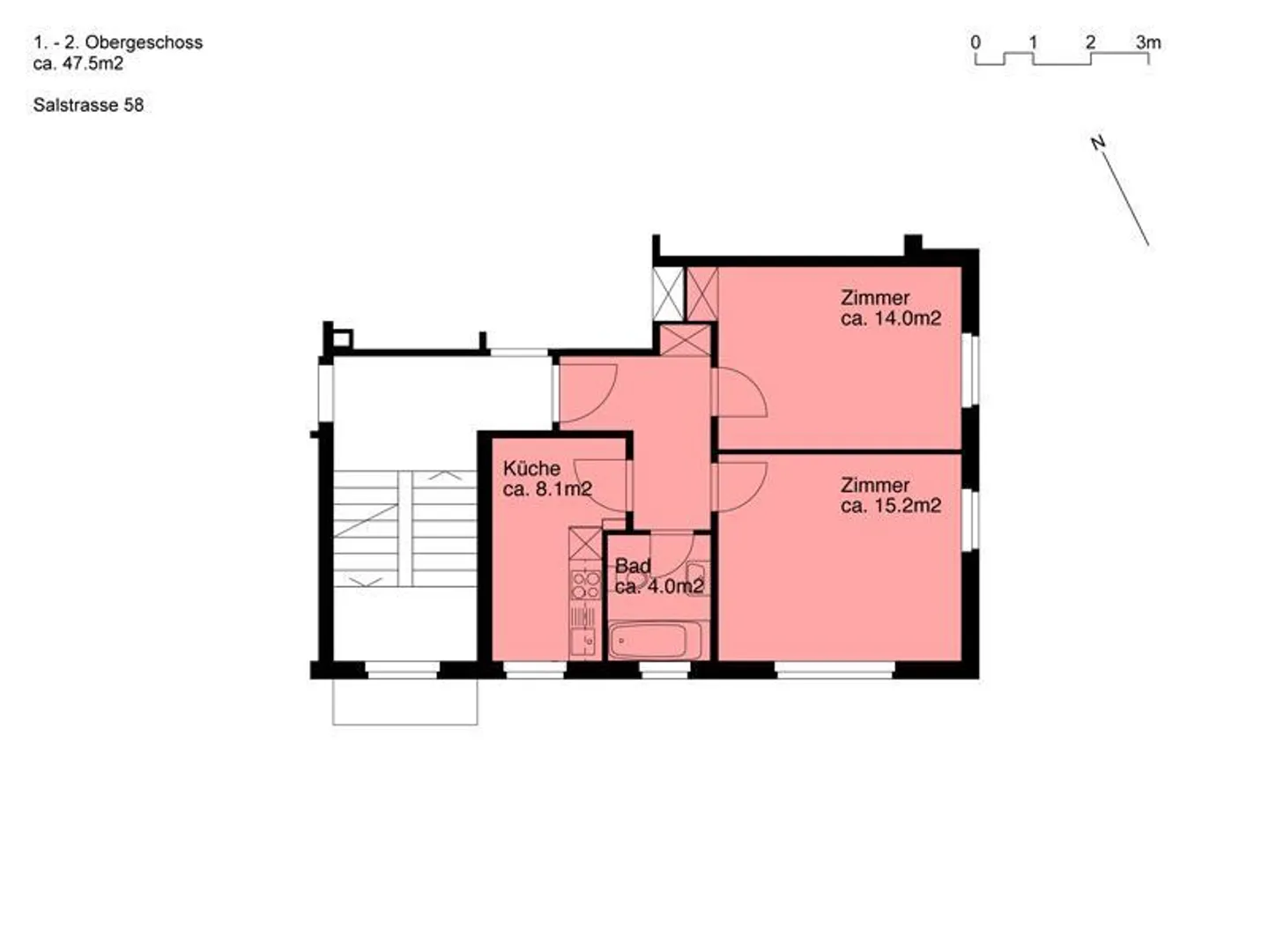 Appartement central de 2 pièces à Winterthur - Photo 8 sur 8