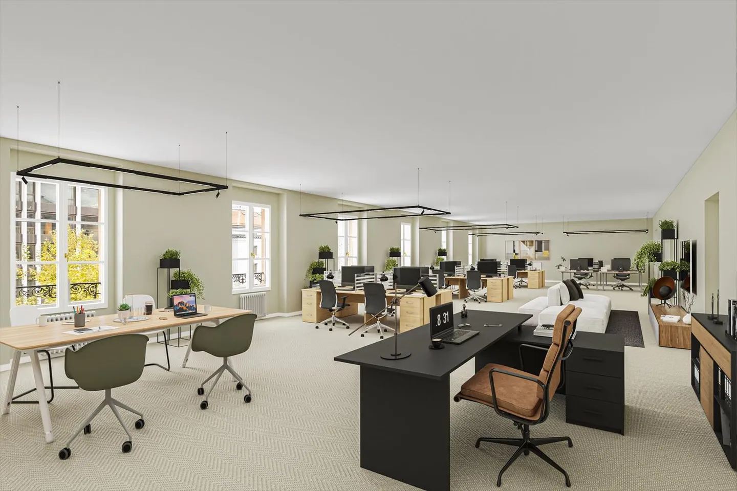 Wunderschöne Büros von 730 m2 am Longemalle-Platz - Foto 2 von 4