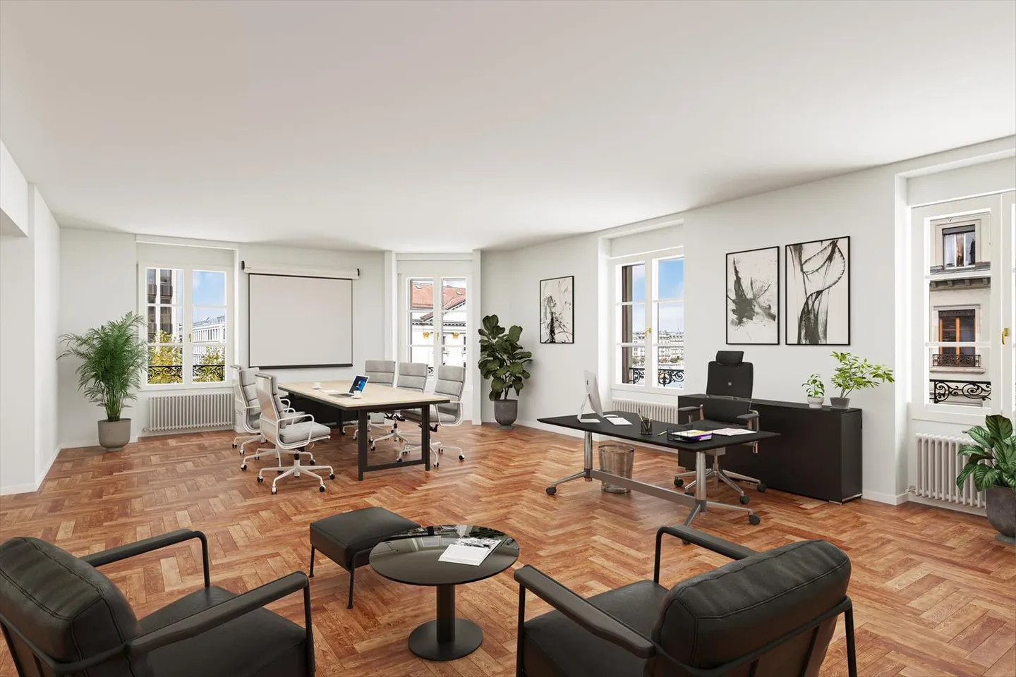 Wunderschöne Büros von 730 m2 am Longemalle-Platz - Foto 3 von 4