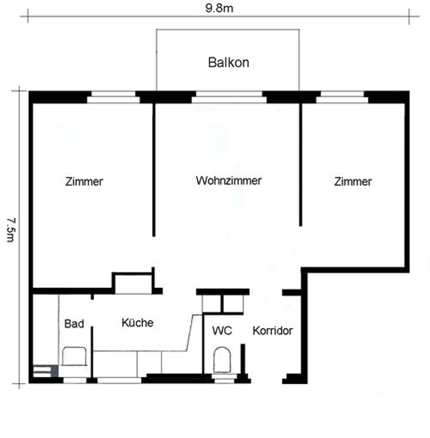 Votre nouvel appartement dans le vert ? Contrat de location limité jusqu'au 30.09.2027 - Photo 10 sur 10